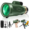 Picture of 80x100 HD Monocular-Telescope for Adults Larger Vision Monoculars High Powered Smartphone Monocular for Bird Watching Hunting Hiking Camping Wildlife