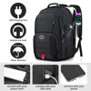 Picture of tazbuzo Travel Backpack, Extra Large Backpack, 50L Laptop Backpack for Men, Big Backpack, Water Resistant TSA Approved Business Work College School Computer Bag with USB Port, Fits 17 Inch Laptops