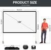 Picture of Abdtech Portable Outdoor Movie Screen, 120 inch 3D Projector Screen Frame Foldable Movie Screen for Projectors Enjoy Outdoor Film Movie Night with Carrying Bag for Indoor Outdoor Home Theater Camping