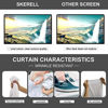 Picture of Projector Screen with Stand 80 inch Portable Projection Screen 16:9 4K HD Projections Movies Screen with Carry Bag for Indoor Outdoor Home Theater Backyard Cinema Travel
