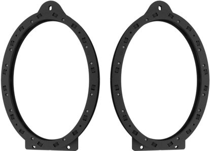 Picture of Rear Deck Speaker Adapter Spacer Rings Fits 2010-2015 Chevy Chevrolet Camaro & Other GM Vehicles - SAK067_69-1 Pair