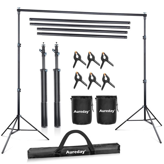 EMART Backdrop Stand 10x10ft(WxH) Photo Studio Adjustable Background