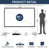 Picture of Projector Screen Portable Outdoor Movie: Projection Screens Stand 4K Cinema 80 inch for Camping
