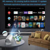 Picture of Projector, Mini Projector with Wifi and Bluetooth, Proyector Portátil 4k Support Android 11 Auto Keystone Correction, 180° Rotation,Outdoor Projector for Phone/TV Stick/Laptop