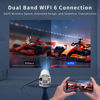 Picture of Portable Projector WiFi Bluetooth: Auto Keystone Mini projector for IOS Android Phone Laptop TV Stick HDMI USB (HY300)