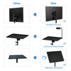 Picture of Projector Stand,Laptop Tripod Stand Adjustable Height up to 47.2 Inch with Gooseneck Phone Holder, Portable for Outdoor Movies-Detachable Computer DJ Racks Holder Mount