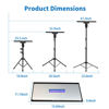 Picture of Projector Stand,Laptop Tripod Stand Adjustable Height up to 47.2 Inch with Gooseneck Phone Holder, Portable for Outdoor Movies-Detachable Computer DJ Racks Holder Mount