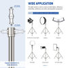 Picture of NEEWER 7.2ft/2.2m Stainless Steel Light Stand, Spring Cushioned Heavy Duty Photography Tripod Stand with 1/4” to 3/8” Screw Adapter for Strobe,LED Video Light,Ring Light, Monolight, Softbox