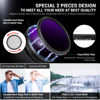 Picture of JJC True Color 72mm ND Filter Variable ND2.5-1000 (1-10 stops), No Color Shift, No X Cross, No Vignetting, Multi-Coated Adjustable Neutral Density Lens Filter ND4 ND8 ND16 ND32 ND64 ND1000 VND 0.3-3.0
