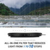 Picture of JJC True Color 72mm ND Filter Variable ND2.5-1000 (1-10 stops), No Color Shift, No X Cross, No Vignetting, Multi-Coated Adjustable Neutral Density Lens Filter ND4 ND8 ND16 ND32 ND64 ND1000 VND 0.3-3.0
