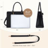 Picture of Missnine Laptop Bag for Women 15.6 inch PU Leather Tote Bag Professional Work Purse Elegant Briefcase Office Bag for Teacher