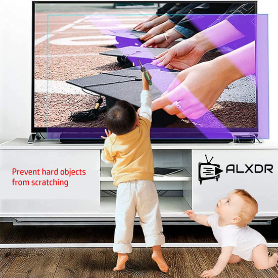 VYUJHNBG Anti-Glare & Blue Light Screen Protector For 32-75 Inch TVs - Matte Film To Reduce Eye Strain