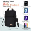 Picture of Kailaien 10-13 Inch Tablet Sleeve Bag, Ipad Bag for 13 In/11 In New iPad Pro M4 & 13 In Air M2 2024,iPad Pro 12.9 M2&M1,Ipad 10.9,Galaxy Tab S8+/S9+ 12.4,With removable shoulder strap(Black)