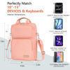 Picture of Kailaien 10-13 Inch Tablet Sleeve Bag, Ipad Bag for 13 In/11 In New iPad Pro M4 & 13 In Air M2 2024,iPad Pro 12.9 M2&M1,Ipad 10.9,Galaxy Tab S8+/S9+ 12.4,With removable shoulder strap (Pink)