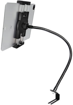 Picture of Phichy Car/Truck Seat Rail Tablet Mount Holder for 4.7-12.9" Phone & iPad - Adjustable Gooseneck Tablet Holder for Car or Vehicle Floor, Compatible with iPad Pro/Air/Mini, Galaxy Tab, iPhone, Tablets