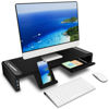 Picture of OImatser Monitor Stand Riser 3.0 USB HUB, Type-C Data Port, Foldable Computer Monitor Riser, Adjustable Length Computer Stand and Storage Drawer & Pen Slot, Phone Stand for Computer