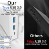 Picture of OImatser Monitor Stand Riser 3.0 USB HUB, Type-C Data Port, Foldable Computer Monitor Riser, Adjustable Length Computer Stand and Storage Drawer & Pen Slot, Phone Stand for Computer