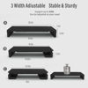 Picture of OImatser Monitor Stand Riser 3.0 USB HUB, Type-C Data Port, Foldable Computer Monitor Riser, Adjustable Length Computer Stand and Storage Drawer & Pen Slot, Phone Stand for Computer