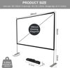 Picture of Outdoor Projector Screen with Stand 100 Inch: Portable Projection Screen for Outside Theater Home Backyard Movies