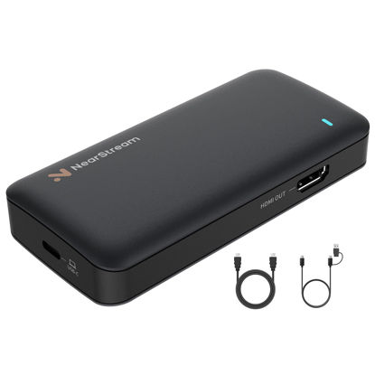 Picture of NearStream 4K HDMI Capture Card, USB 3.0 Video Capture Card for Streaming, Recording in 1080P 60FPS with Ultra-Low Latency, Compatible with PS4/PS5/Switch in OBS, YouTube, Works with PC/Mac (CCD10)