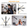 Picture of SITTO Ring Light Wall Mount 43inch/110cm, Triangle Boom Arm for Barbershop, Beauty Salon, Live Streaming, Tattoo, Photography Studio, Support 180° Rotation