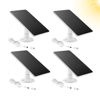 Picture of OYOCAM 4 Pack Solar Panel Compatible with WYZE Battery Cam Pro Wireless Outdoor Indoor Smart Security Camera, 5V 4W Waterproof Solar Panel Adjustable Wall Mount 10ft Micro USB Port Charging Cable