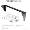 Picture of StarTech.com 2U Vertical Wall Mount Patch Panel Bracket - Steel Rack Mount Bracket w/Hardware for 19" Network, Server and Data Equipment (RK219WALLV)