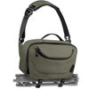 Picture of TAAOKA Camera Sling Bag,Travel Waterproof Camera Case with Tripod Holder,DSLR/SLR/Mirrorless Small Camera Bags Crossbody for photographers (Dark Green)