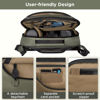 Picture of TAAOKA Camera Sling Bag,Travel Waterproof Camera Case with Tripod Holder,DSLR/SLR/Mirrorless Small Camera Bags Crossbody for photographers (Dark Green)