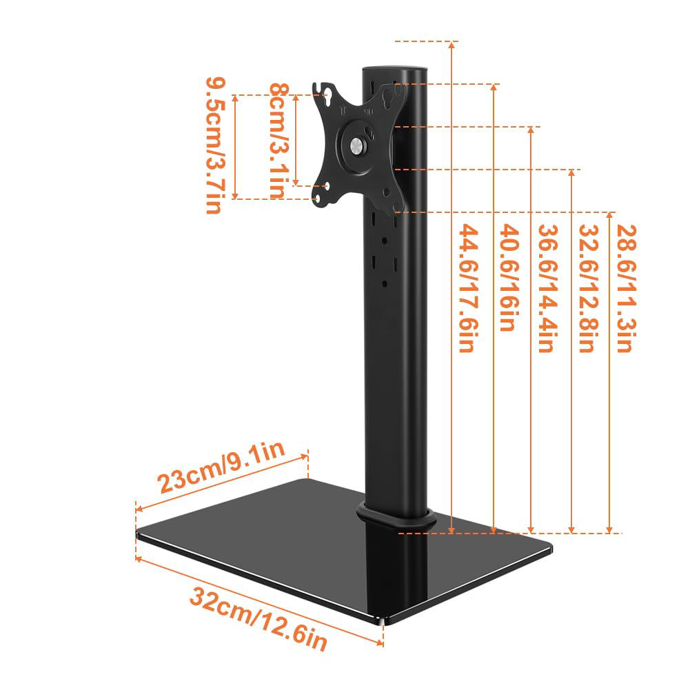 GetUSCart KKTONER Single Computer Monitor Stand Free Standing Desk