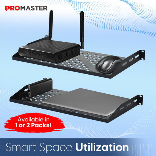 Server Shelves 1U Server Vented Shelves - 2 Pack 19 Inch Rack Mount ...