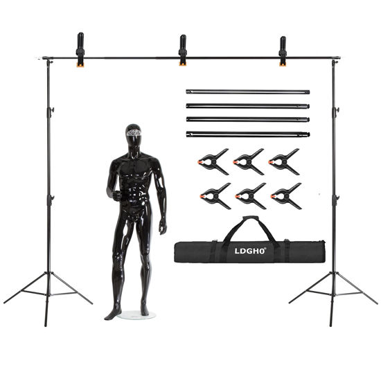 Picture of 8.5 X 10FT/2.6 X 3M Background Stand Support System Kit with Carrying Case for Clamps and Canvas,for Photo Video Shooting