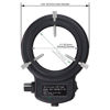Picture of AmScope 144 LED Intensity-Adjustable Ring Light: Stereo Microscope Accessory with Black Housing