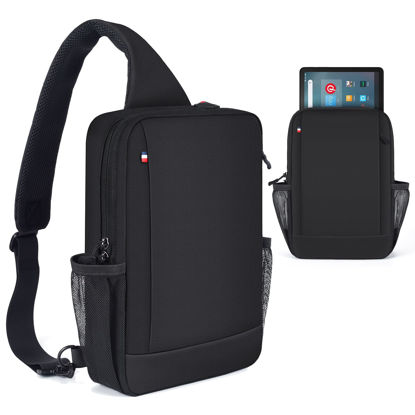 Picture of Tablet Carrying Sleeve Shoulder Bag for Amazon Fire Max 11/Fire HD 10 Plus/Fire HD 10 Kids Pro 2023-2021,iPad Pro M4 11 inch/iPad Air M2 2024/iPad 10th/Air 5/Samsung Galaxy Tab S9 S8 Case