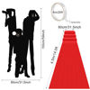 Picture of Timtin 6.5 x 5 ft VIP Photography Backdrop Red Carpet Backdrop Film Movie Banner Paparazzi Props Party Accessory and Runner Red Carpet Runner 2.6 x 15 ft with Carpet Tape for Theme Party Decorations