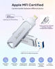 Picture of MFi Certified Flash Drive 256GB for iPhone USB Memory Stick, USB Stick High Speed Thumb Drives Photo Stick External Storage for iPhone/iPad/Android/PC
