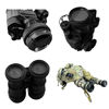 Picture of Adjustable Iris Aperture Diaphragm M30 to M37 Iris Aperture Diaphragm Adapter Optical Diaphragm 1.5-26mm Lens Module Adapter Ring PVS-14 PSV14 Optics (Protective Cover Cleaning Cloth Set)