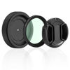 Picture of Adjustable Iris Aperture Diaphragm M30 to M37 Iris Aperture Diaphragm Adapter Optical Diaphragm 1.5-26mm Lens Module Adapter Ring PVS-14 PSV14 Optics (Filter Protector Cover Set)