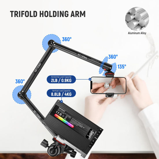 GetUSCart- NEEWER Upgraded Overhead Camera Rig with Trifold Camera Boom ...