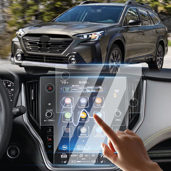 Picture of Sunsdrew 2PCS Screen Protector for 2020-2024 Subaru Outback Legacy Accessories 11.6-inch GPS Touch Screen Radio Display Protector 9H Tempered Glass Protective Film Anti-Glare Smooth as Silk
