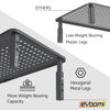 Picture of EVOOMI Back Saver Monitor Stand for Desk - 2 Pack Monitor Riser with Drawer - Gain 5 Weeks a Year, Less Pain & Peak Productivity with Anti Skid Mesh Metal Computer Stand for Laptop, Printer & iMac