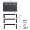 Picture of EVOOMI Back Saver Monitor Stand for Desk - 2 Pack Monitor Riser with Drawer - Gain 5 Weeks a Year, Less Pain & Peak Productivity with Anti Skid Mesh Metal Computer Stand for Laptop, Printer & iMac