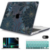 Picture of Mektron Case for MacBook Pro 16" M3 A2991 M2 A2780 M1 A2485 (2021/2022/2023) Pro/Max Chips with Touch ID, Hard Shell Plastic Laptop Cover Keyboard Cover Screen Protector, Dahlia Flower C035