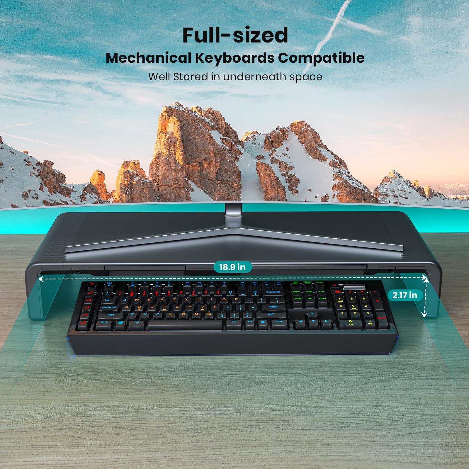 GetUSCart- Monitor Stand Riser, Klearlook Foldable Computer Monitor ...
