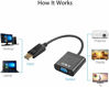 Picture of Display Port to VGA, Multi-pack Gold-Plated DisplayPort to VGA Converter Adapter (Male to Female) for Computer, Desktop, Laptop, PC, Monitor, Projector, HDTV, HP, Lenovo, Dell, ASUS and More (12-pack)