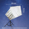 Picture of MXOYOXM Telescope Cover with Adjustable Drawstring,Silver Telescope Cover Dust Cover Outdoor Rain and Sun Protection Telescope Cover Can Be Used Outdoors（59 x 33.5 in