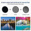 Picture of NESCL 67mm True Color Variable ND Filter ND2-32 (1-5 Stops) & CPL Circular Polarizers Filter 2-in-1, 30 Layer Nano Coated Camera Lens Filter Ultra White Optical Glass Scratch Resistant