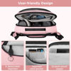 Picture of TAAOKA Camera Sling Bag,Waterproof Camera Case with Tripod Holder,DSLR/SLR/Mirrorless Camera Bags Crossbody for photographers-Pink