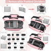 Picture of TAAOKA Camera Sling Bag,Waterproof Camera Case with Tripod Holder,DSLR/SLR/Mirrorless Camera Bags Crossbody for photographers-Pink