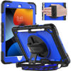 Picture of Timecity Case for iPad 9th/ 8th/ 7th Generation 10.2 inch (Case for iPad 9/8/ 7 Gen): with Strong Protection, Screen Protector, Hand/Shoulder Strap, Rotating Stand, Pencil Holder - Dark Blue